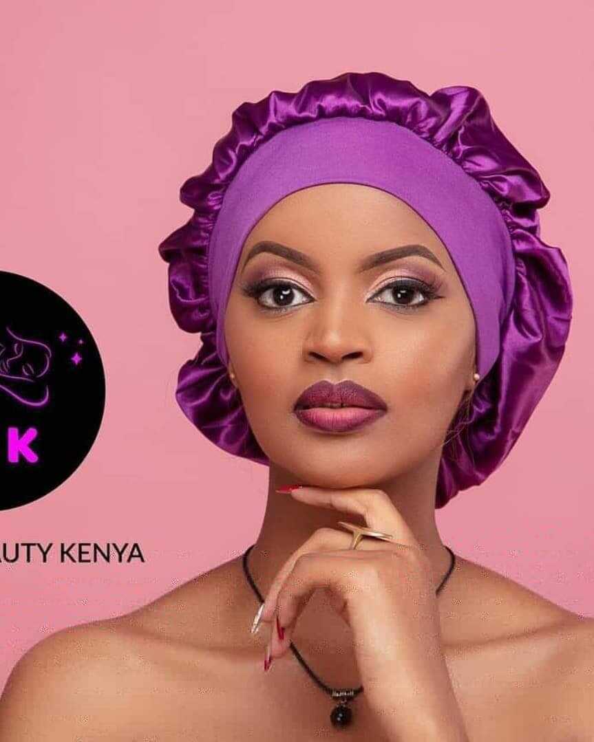Purple Plain Standard size Bonnet
