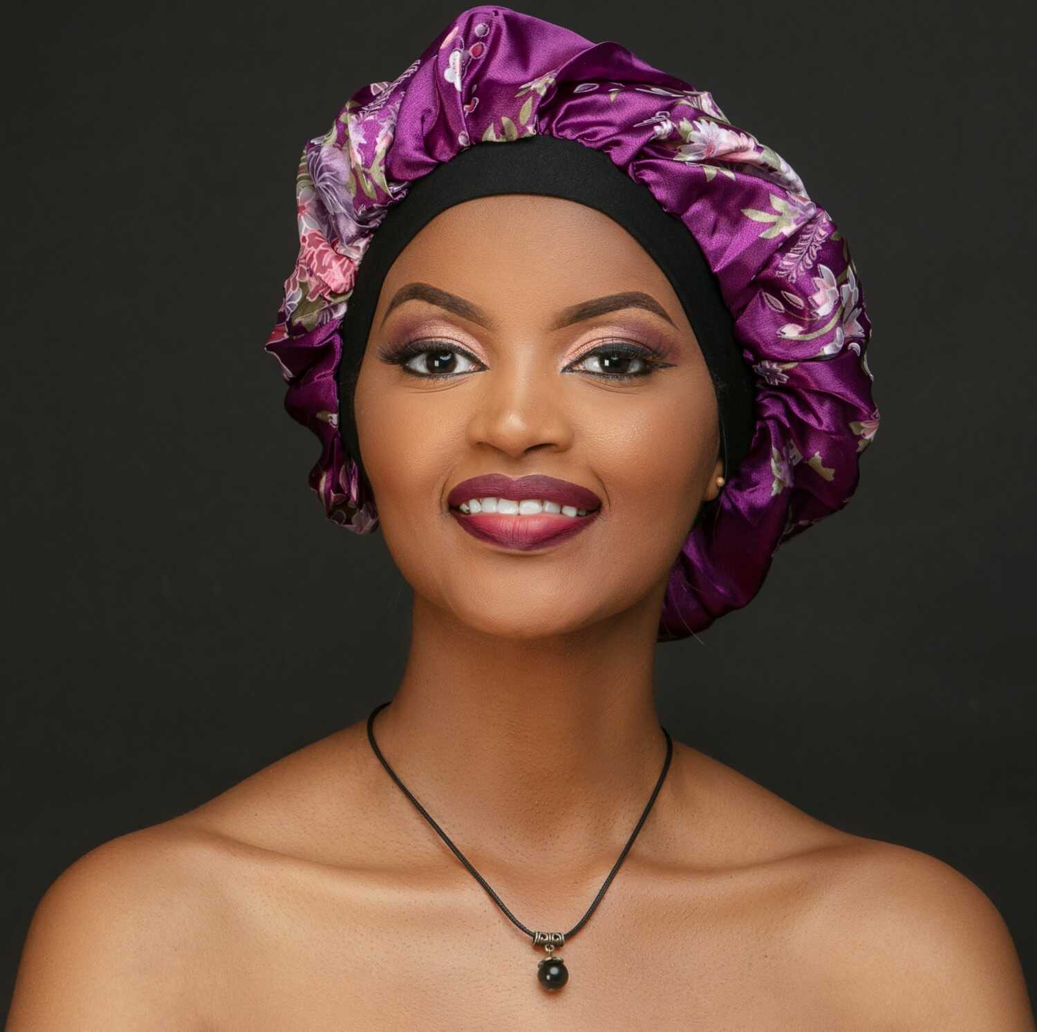 purple floral standard size Bonnet (2) purple-floral-standard-size-Bonnet