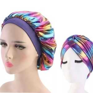 purple turban&bonne